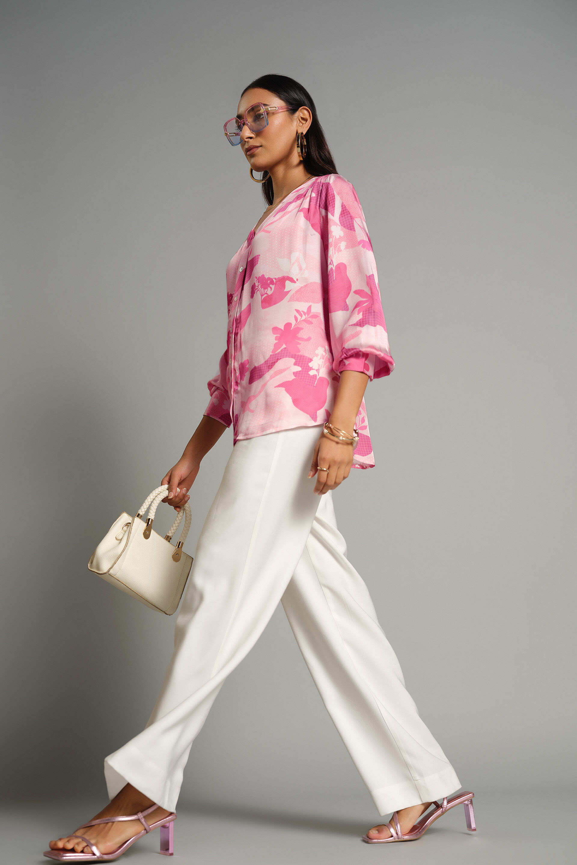 Floral Bliss Top, Pink, image 4